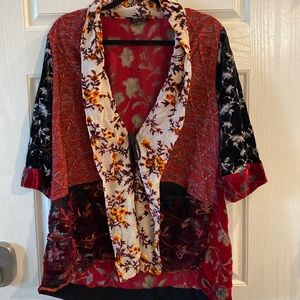 John Mark Bohemian patchwork cardigan